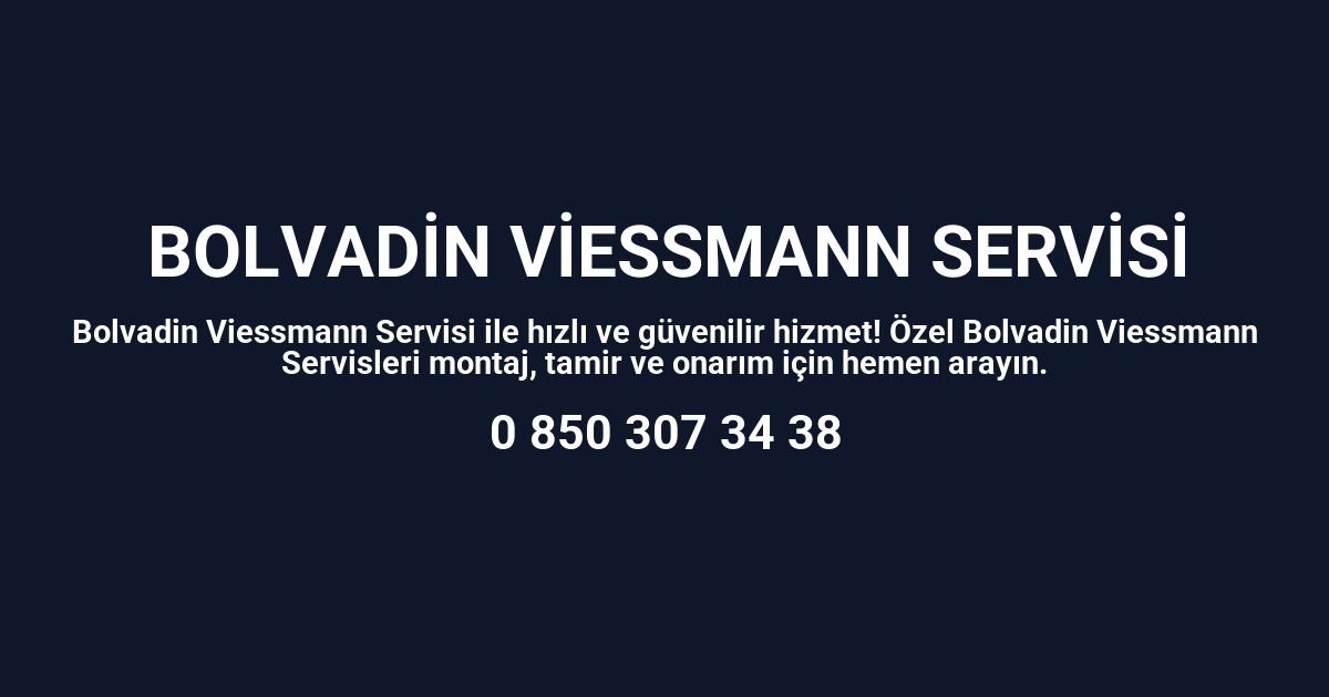 Bolvadin Viessmann Servisi